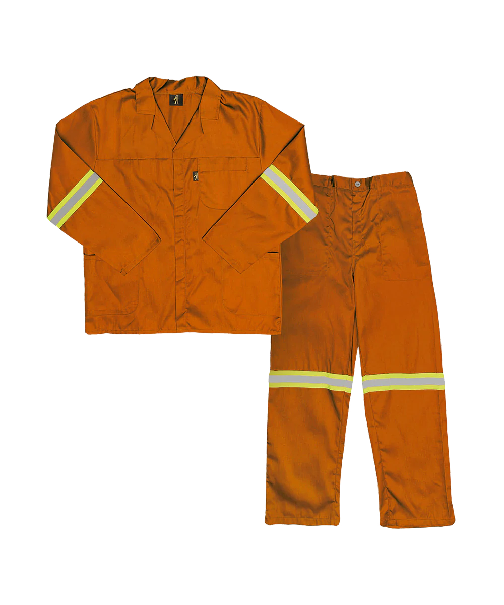 Reflective work suit Conti suit polycotton Paramount Javlin - with reflective tape - Light Colours