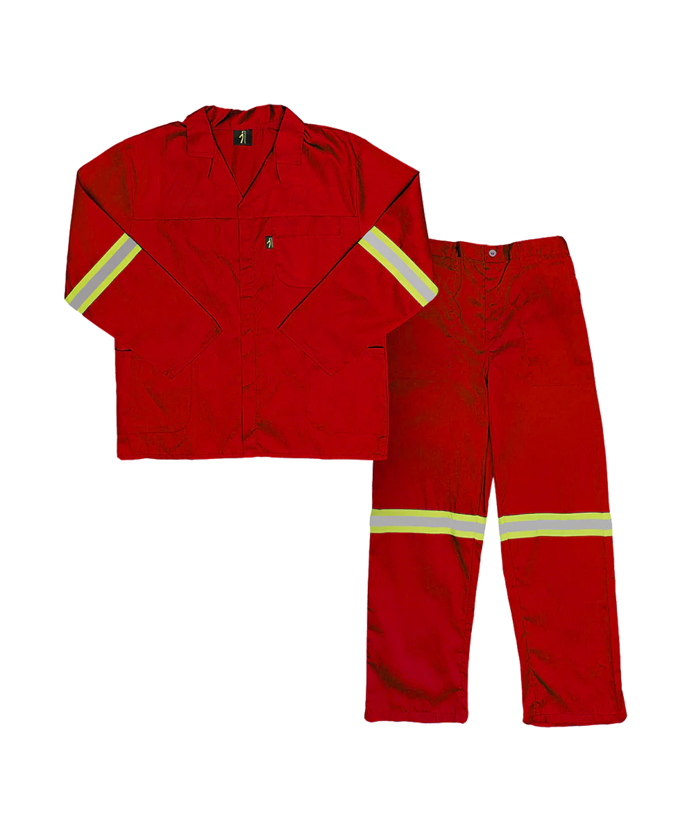 Reflective work suit Conti suit polycotton Paramount Javlin - with reflective tape - Light Colours