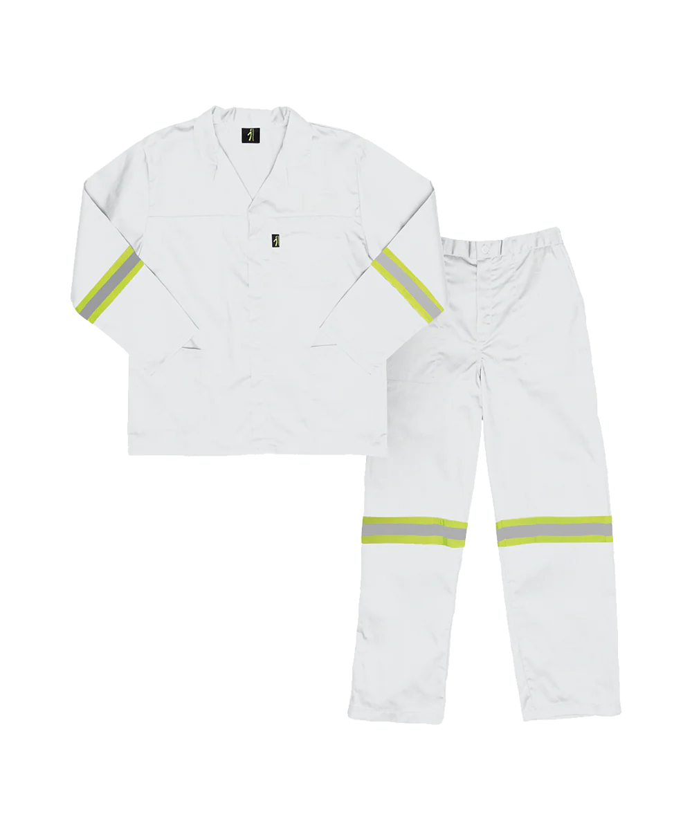 Reflective work suit Conti suit polycotton Paramount Javlin - with reflective tape - Light Colours