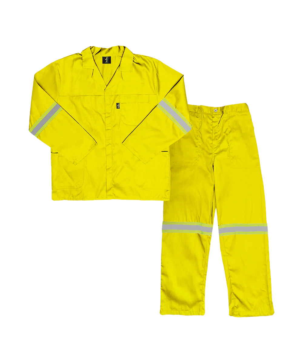 Reflective work suit Conti suit polycotton Paramount Javlin - with reflective tape - Light Colours